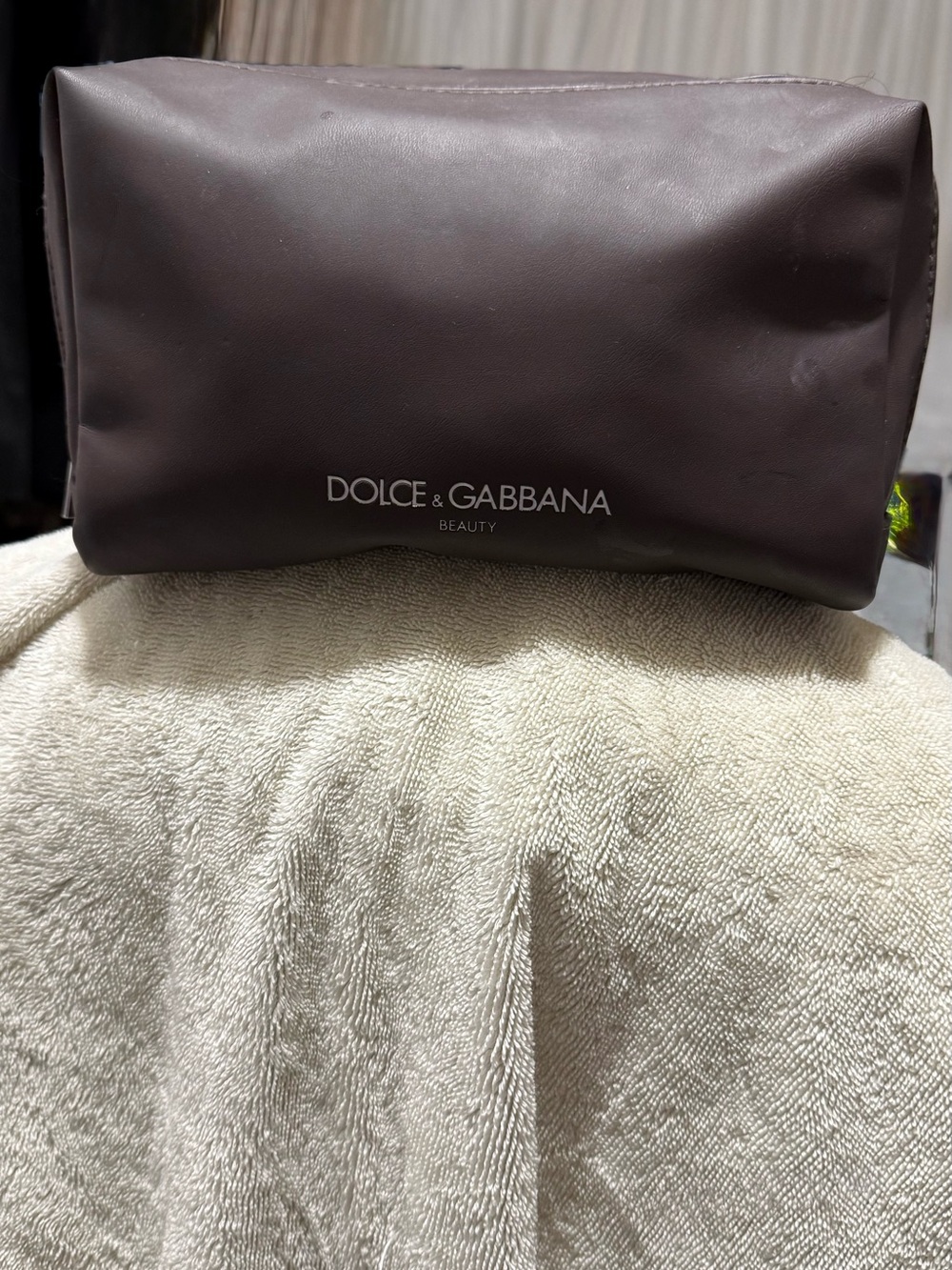 Dolce & Gabbana Brown Beauty Cosmetic Bag